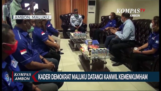 Kader Demokrat Maluku Datangi Kanwil Kemenkumham