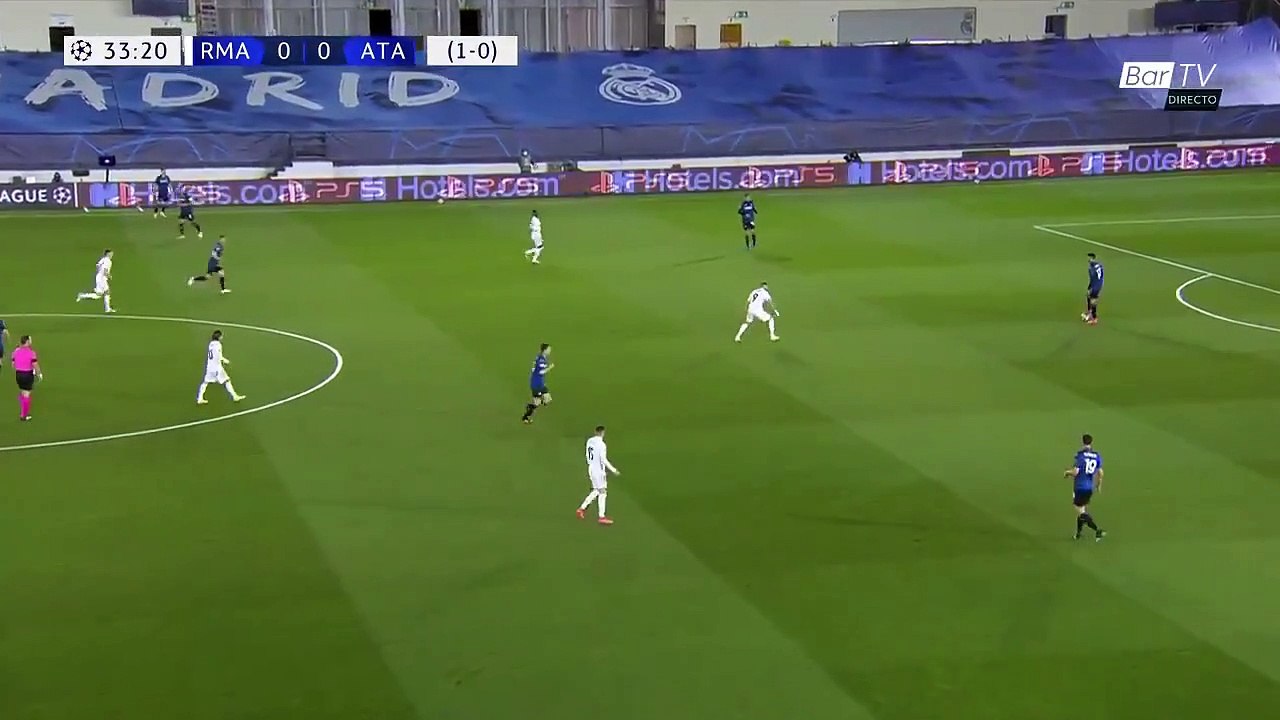 La genialidad de Modric en el gol de Benzema a la Atalanta