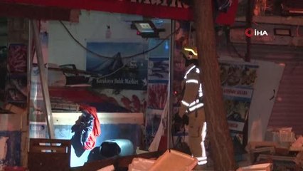 Bağcılar'da bir balıkçı dükkanında korkutan patlama