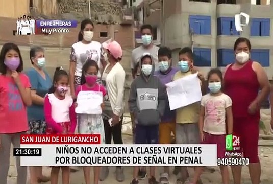 Denuncian bloqueadores del penal de Lurigancho impiden a menores acceder a clases virtuales