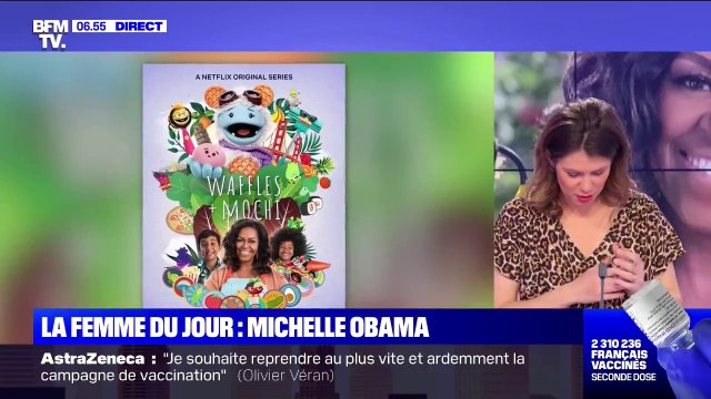 Michelle Obama veut faire manger sainement les enfants dans l'émission Gaufrette et Mochi sur Netflix
