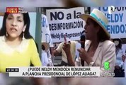 Neldy Mendoza señala que las frases que dijo fueron sacadas de contexto