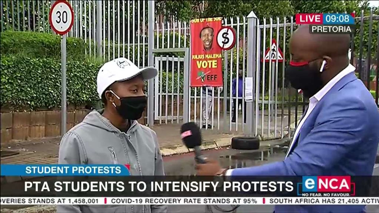 Pretoria students to intensify protests
