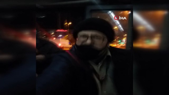 İETT otobüsünde maske tartışması kamerada