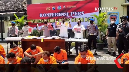 Dalam 2 Bulan Polisi Tangkap 41 Pengedar Narkoba di Kediri