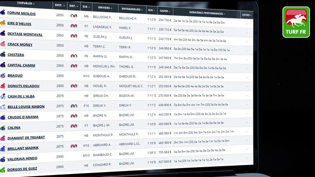 Minute Quinté TURF FR : GRAND PRIX DU CONSEIL DEPARTEMENTAL - Mercredi 17 Mars - Laval PMU #232916