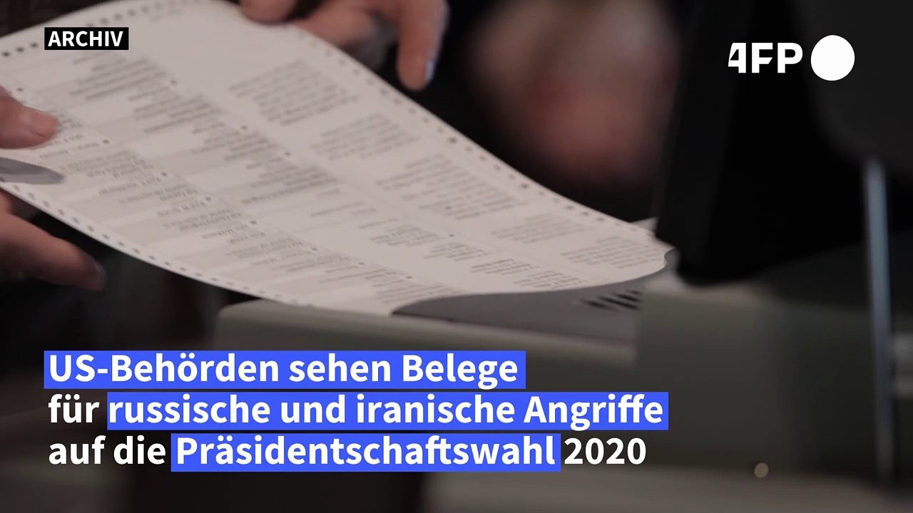 US-Behörden: Russland und Iran griffen Präsidentschaftswahl an