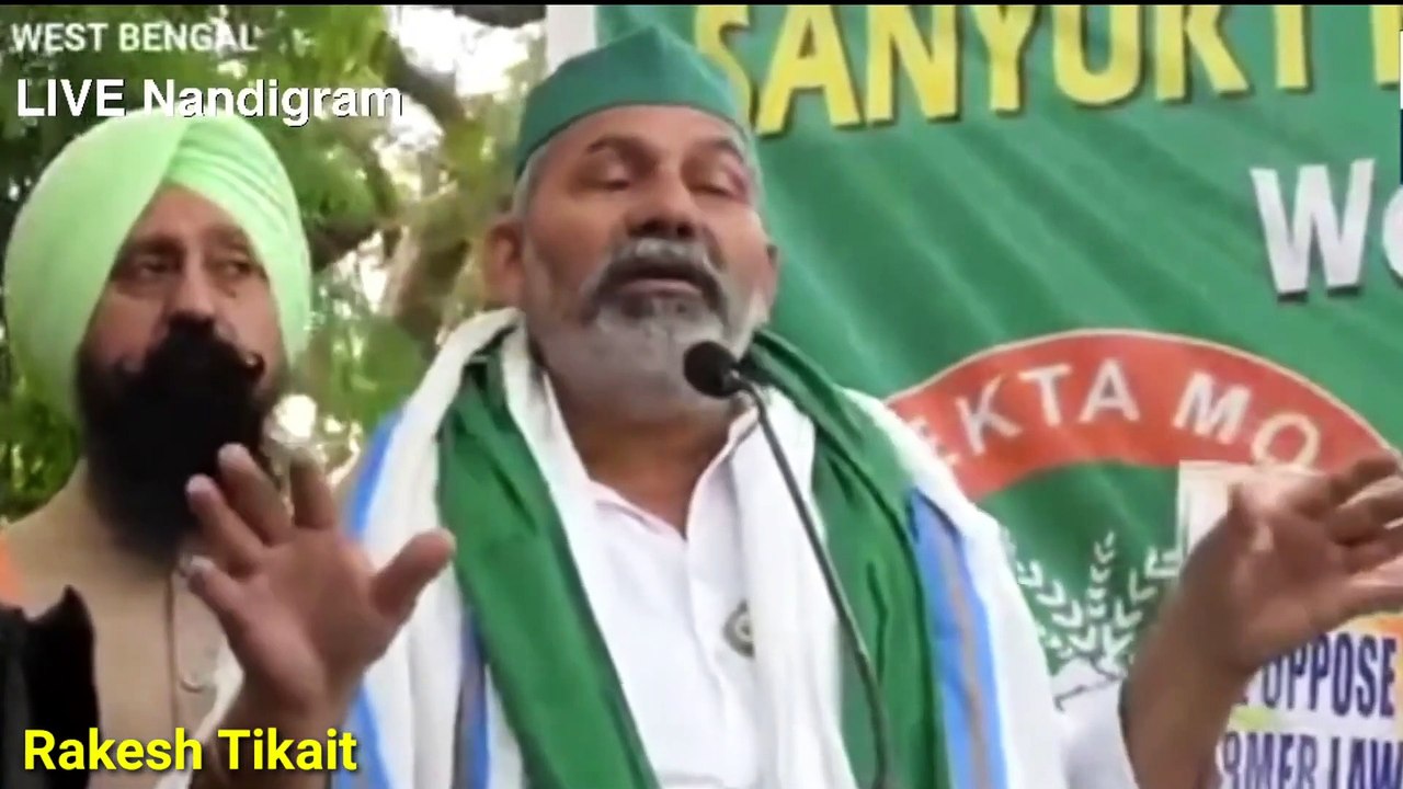 Rakesh Tikait in Bengal _ West Bengal Assembly Elections 2021 _ Rakesh Tikait Today News video