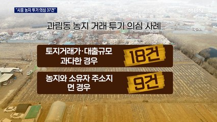 "과림동만 농지 투기 의심 37건" 울릉도서도 원정 매입