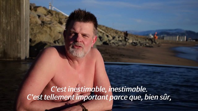 Dans les pays nordiques, la natation hivernale offre un répit pendant la pandémie