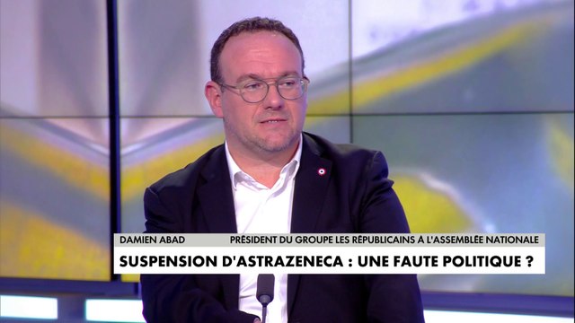 AstraZeneca : «Je ne comprends pas cette décision de suspension» regrette Damien Abad