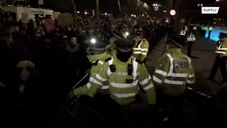Tensions flare at new policing bill and gender violence protest in London