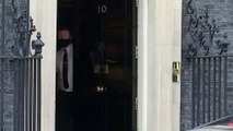 Boris Johnson departs 10 Downing Street for PMQs