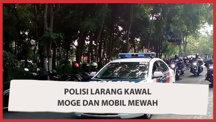 Ingat! Sekarang Polisi Dilarang Kawal Moge dan Mobil Mewah