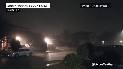 Texas blasted by thunderstorms and winter weather