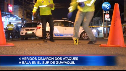 Cuatro personas heridas en dos ataques a bala
