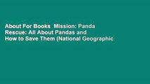About For Books  Mission: Panda Rescue: All About Pandas and How to Save Them (National Geographic