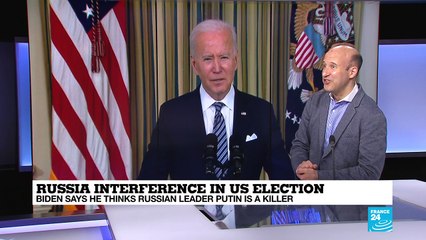 Biden says Russia's Putin will pay a price for election interference
