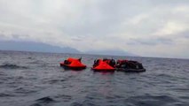 Yunanistan unsurlarınca Türk Karasularına bırakılan 158 düzensiz göçmen kurtarıldı