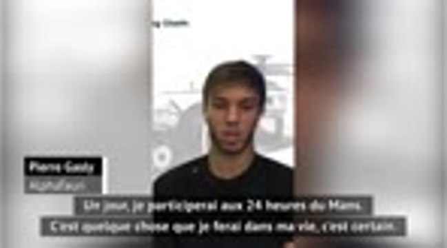 Sports mécaniques - Gasly : Un jour, je ferai les 24 heures du Mans
