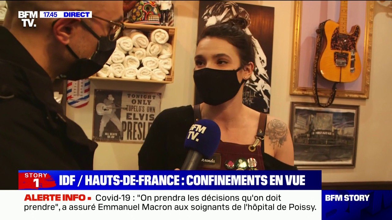 Dans ce salon de coiffure à Paris, "les plannings sont surchargés" avant l'annonce de nouvelles mesures