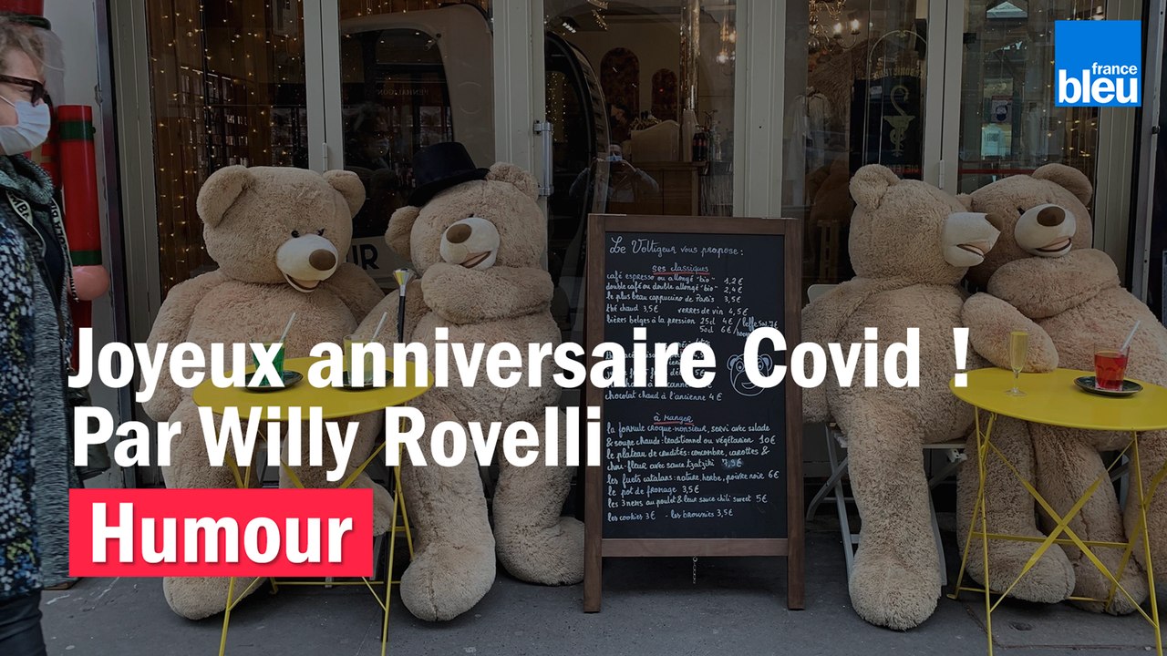 HUMOUR - Joyeux anniversaire Covid ! Par Willy Rovelli