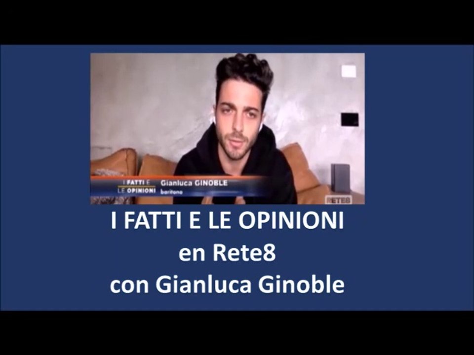 Gianluca Ginoble en "I fatti e le opinioni" de Rete8 (12/321)