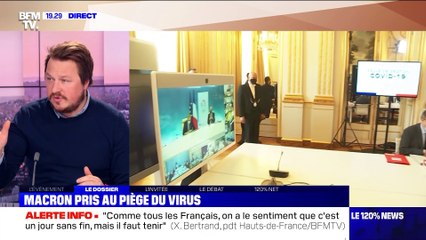 Emmanuel Macron pris au piège du virus ? - 17/03