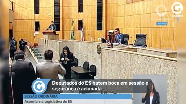 Deputados do ES batem boca em sessão e segurança é acionada