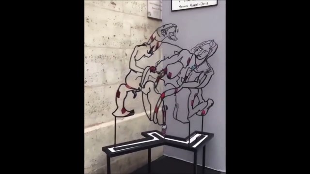 Des sculptures qui prennent vie selon l'angle d'observation