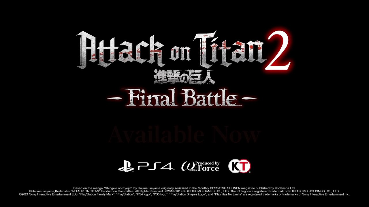 Attack on Titan 2 - Final Battle PS4