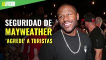 Seguridad de Floyd Mayweather 'agrede' a turistas en Tulum que intentaban grabarlo