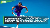 Lorenzo Musetti elimina a Diego Schwartzman en el Abierto Mexicano de Tenis