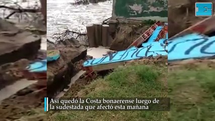 Así quedó la Costa bonaerense luego de la sudestada que afectó esta mañana