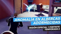 Investiga una anomalía detectada en Albercas Adormecidas en Fortnite temporada 6 - localización y cómo resolver el puzle