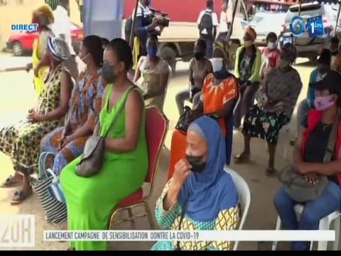 RTG/ Covid-19 - campagne de sensibilisation des commerçants par les membres de l’ONG MAYI à Owendo