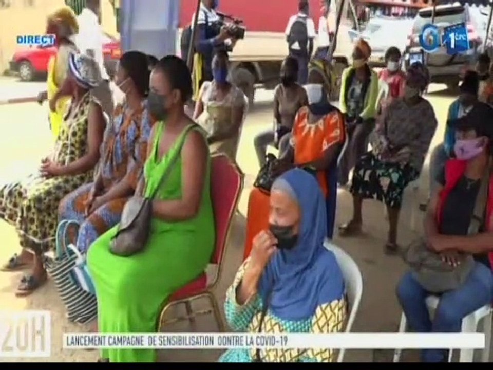 RTG/ Covid-19 - campagne de sensibilisation des commerçants par les membres de l’ONG MAYI à Owendo