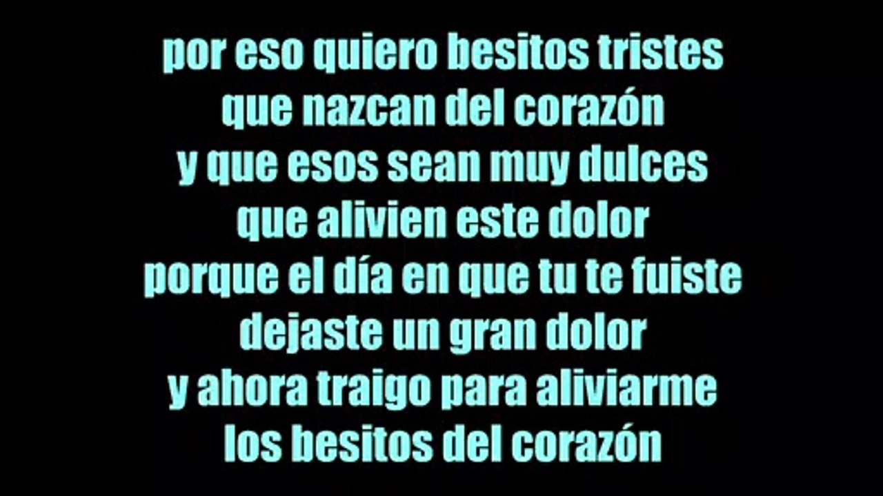 BESITOS TRISTES Karaoke "demo" AL ESTILO de CALIXTO MÉNDEZ