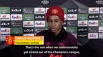 Rashford not settling for anything less than Europa League glory