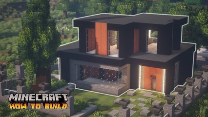 Minecraft- How to Build a Compact Modern House (Quick Tutorial)