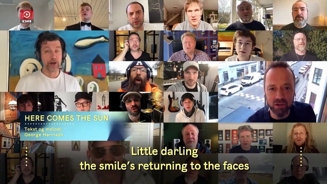 OUTRO | Fællessang hver for sig ~ med "Here Comes The Sun" (The Beatles) | 11 Marts 2021 | DRTV - Danmarks Radio