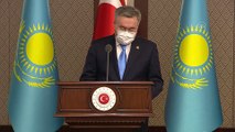 ANKARA - Kazakistan Dışişleri Bakanı Tileuberdi, Dışişleri Bakanı Çavuşoğlu ile ortak basın toplantısında konuştu