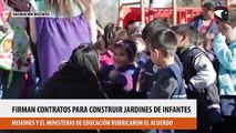 Misiones y el ministerio de Educación de la Nación firmaron contratos para la  construcción y refacción de jardines de infantes en distintos puntos de la provincia