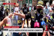 PNP capturó a sujetos que habrían intentado asaltar a cambistas en San Isidro