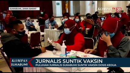 Puluhan Jurnalis Sukabumi Suntik Vaksin Dosis Kedua