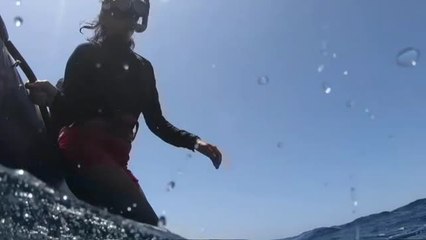 Protesta submarina contra el cambio climático