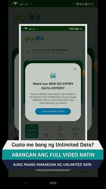 Unlimited data plan