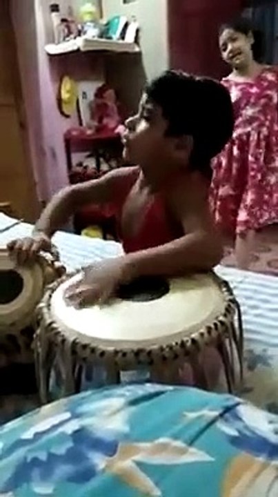 kids playing Tabla
