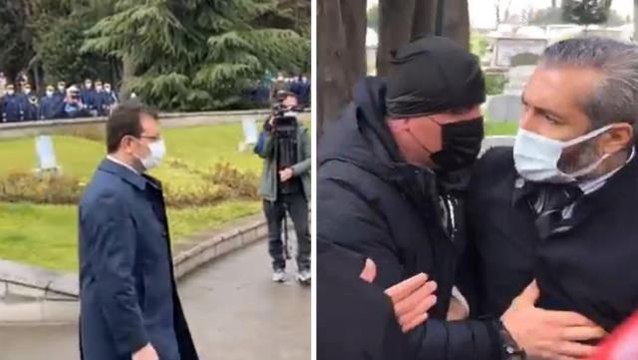 Edirnekapı Şehitliği'nde gazi yakını ile İmamoğlu atıştı: Burası Pervin Buldan ile ağaç diktiğin park değil