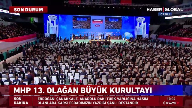 MHP'nin 13. Olağan Kurultayı'nın açılışında konuşan Bahçeli'den HDP'nin kapatılması davası açıklaması